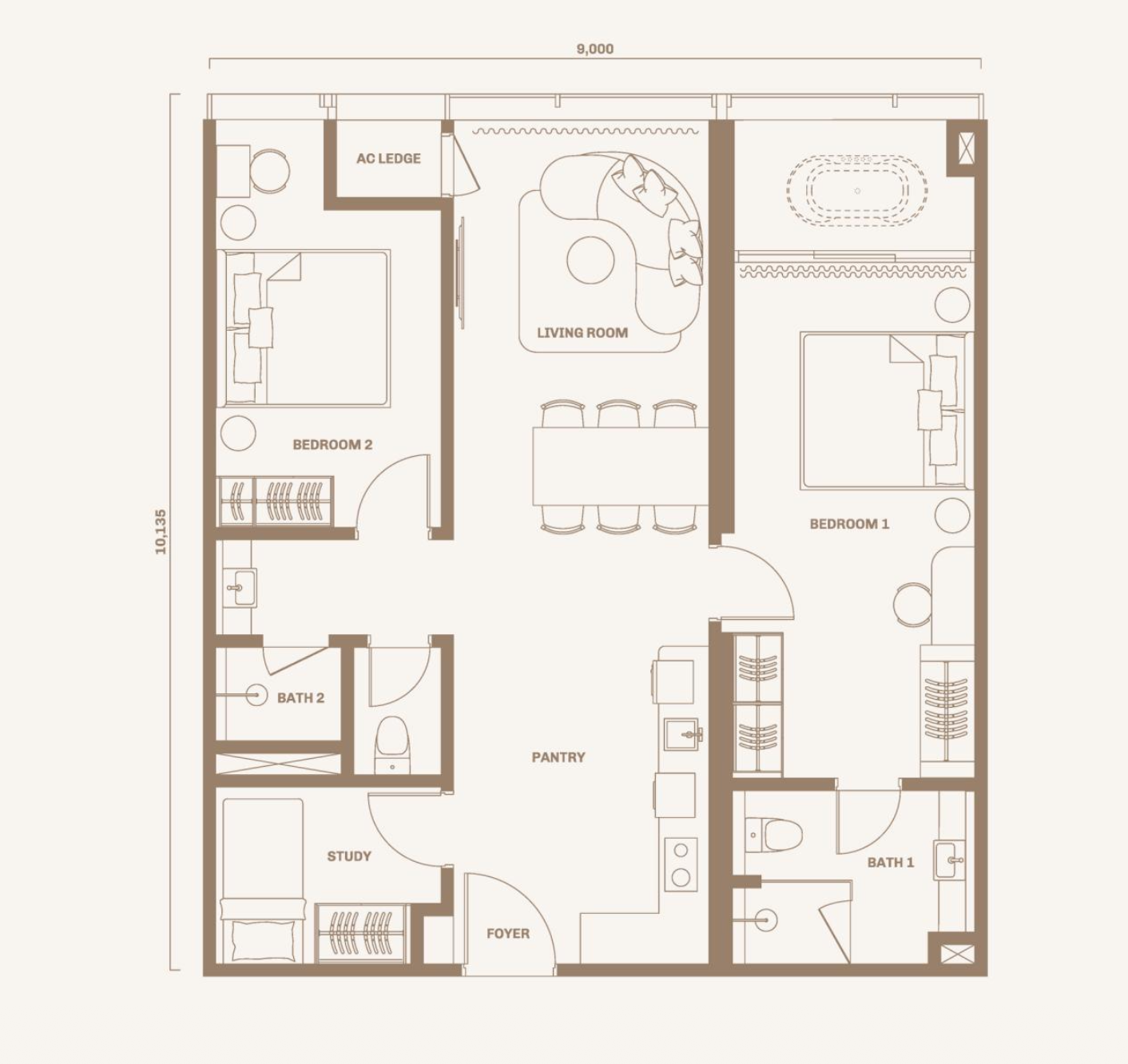 Type Type C · C1 Floor Plan